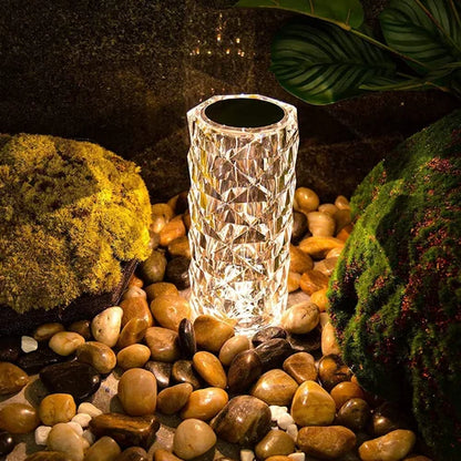 3D Crystal Rose LED Lamp